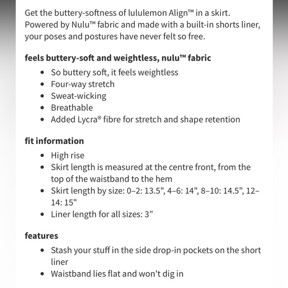 Lululemon Align High-Rise Skirt Pink Tide - Picture 11 of 12